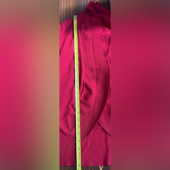 Verve Ami Shawl Collar Open Cardigan Sz S Red - Picture 7 of 8